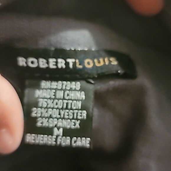 Robert Louis Grey Grommet Design Blazer Jacket Size M - Picture 5 of 5